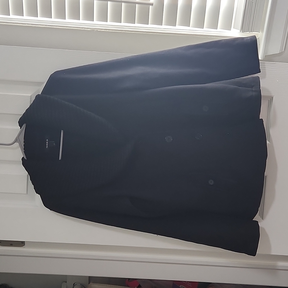 Plus Size Sweatshirt Coat